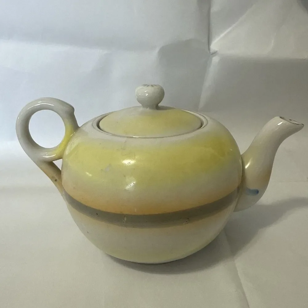 Vintage Made in Japan Porcelain Tea Sunset Over Lake‎ Teapot